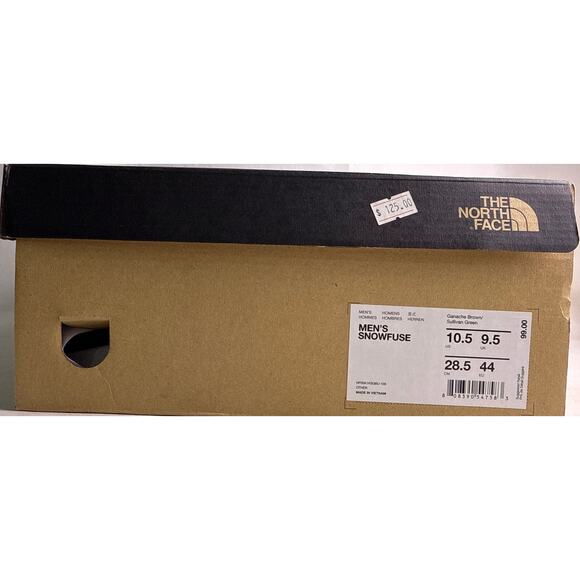 The North Face Snowfuse Winter Boots Men's Size 10.5 Brown Waterproof Suede - Picture 10 of 10